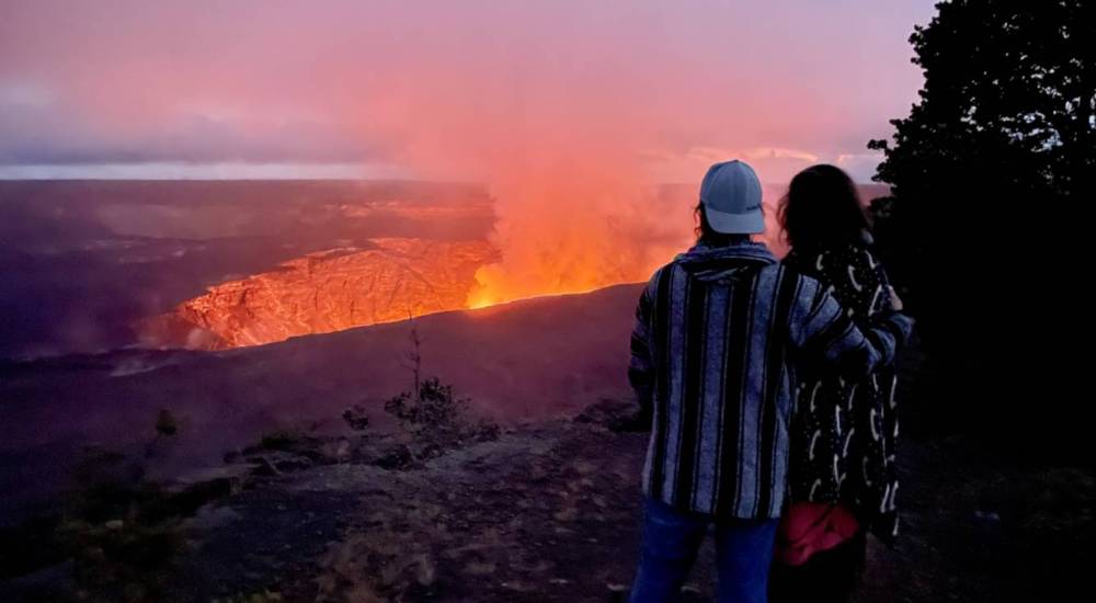 night time volcano tours hawaii